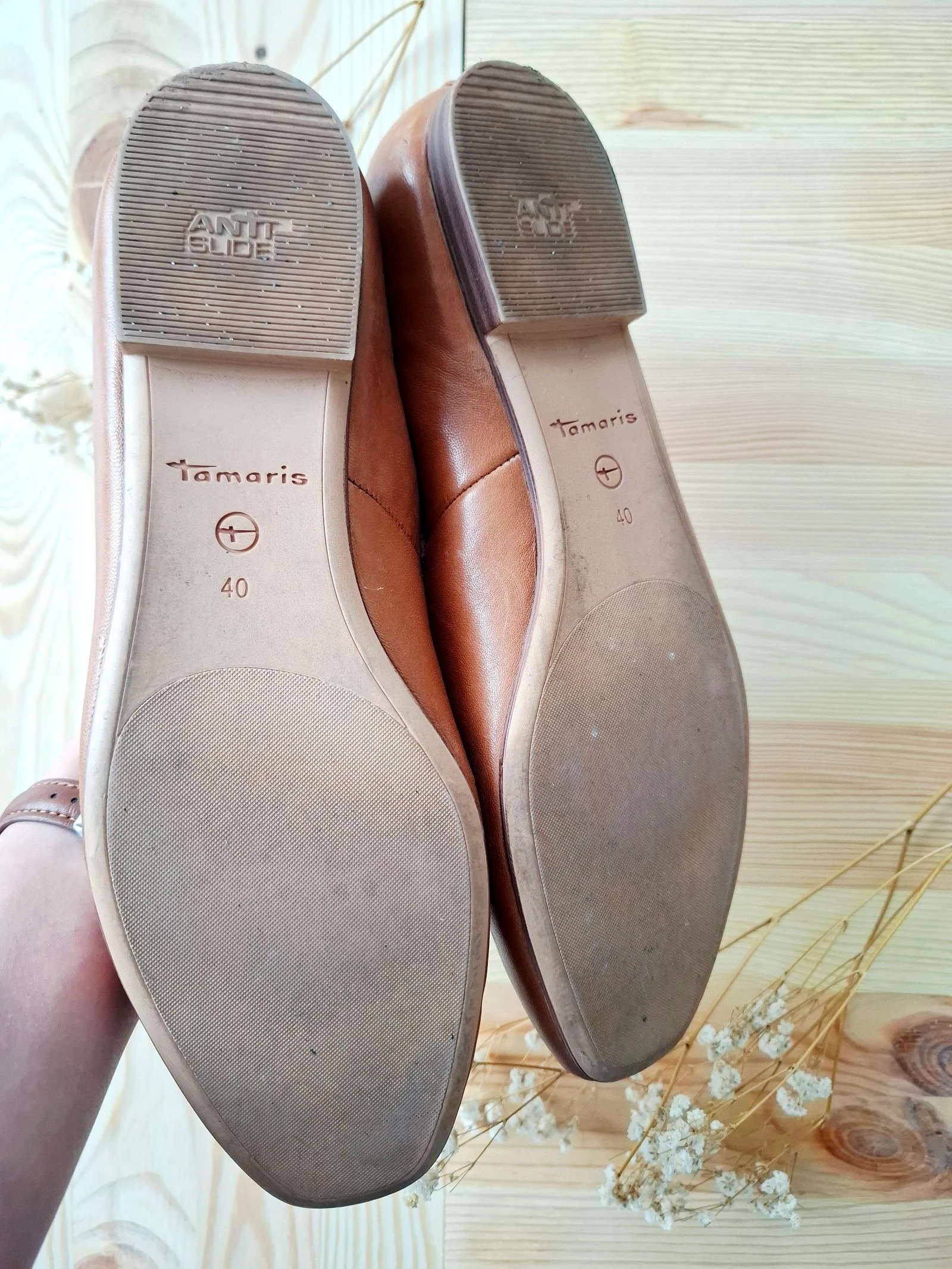 Tamaris – Zapatos Mary Jane para bebé en cuero camel – talla 40 – estado nuevo 🤎 – photo 5
